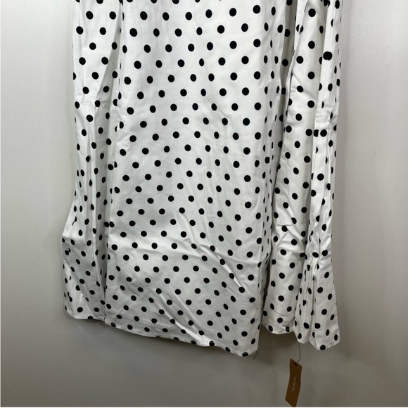Reformation Hilltop Malta Polka Dot Midi dress white black - L - Picture 7 of 13